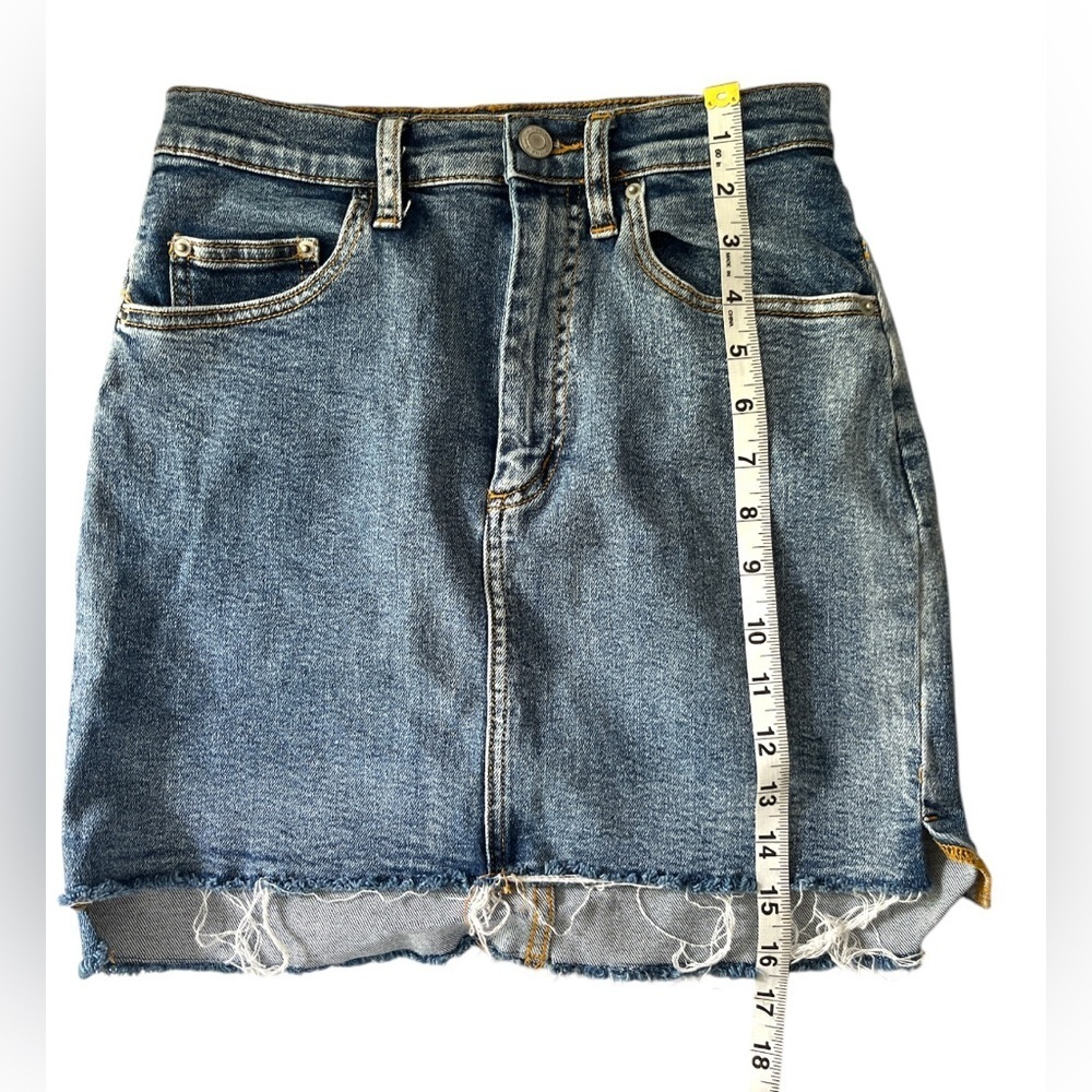 ARITZIA Wilfred Free Tanit Denim Mini Skirt Size 2 - Picture 7 of 9